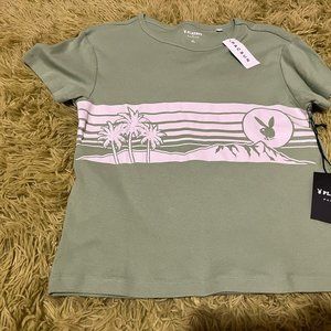 pacsun x playboy green shirt